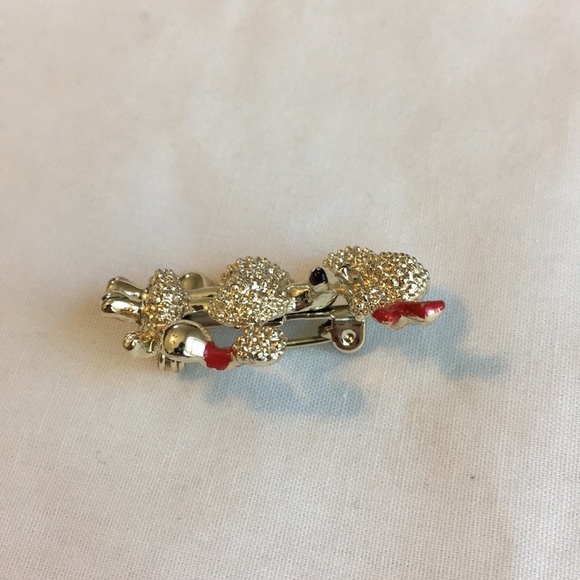 Cute Vintage French Poodle Gold Tone Brooch - Picture 7 of 9